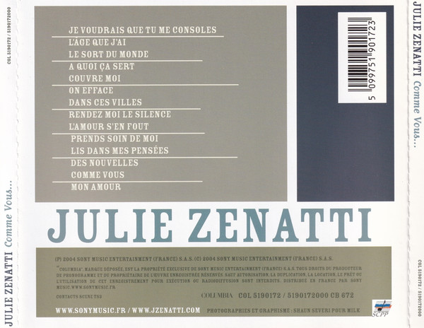 Julie Zenatti - Comme Vous | Columbia (COL 5190172) - 2