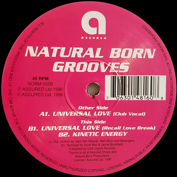 Natural Born Grooves - Universal Love | Assured (NORM 005) - main