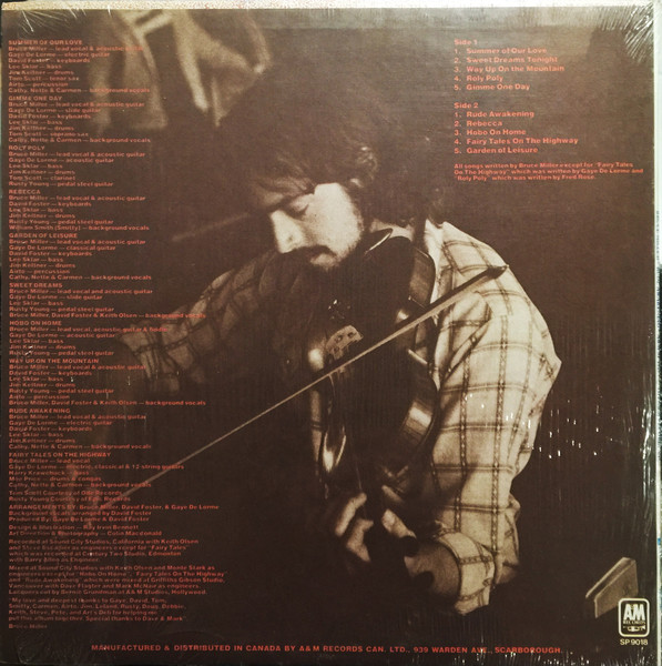 Bruce Miller - Rude Awakening | A&M Records (SP-9018) - 2