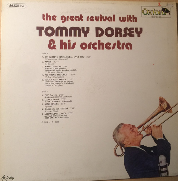 Tommy Dorsey And His Orchestra - The Great Revival | Oxford (OX/3040) - 2