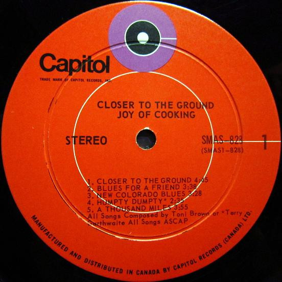 Joy Of Cooking - Closer To The Ground | Capitol Records (SMAS-828) - 4 Joy Of Cooking - Closer To The Ground | Capitol Records (SMAS-828) - 4