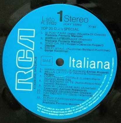 Various - Top Twenty D.J.'s Special! | RCA Italiana (PL 31522) - 3 Various - Top Twenty D.J.'s Special! | RCA Italiana (PL 31522) - 3