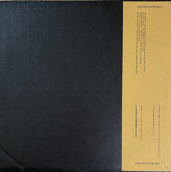 Various - Algerian Berber Music | Folkways Records (FE 4341) - 2 Various - Algerian Berber Music | Folkways Records (FE 4341) - 2