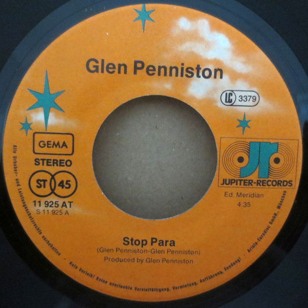 Glen Penniston - Stop Para | Jupiter Records (11 925 AT) - 3