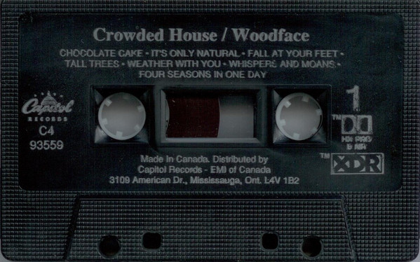 Crowded House - Woodface [Cassette] | Capitol Records (C4-93559) - 4