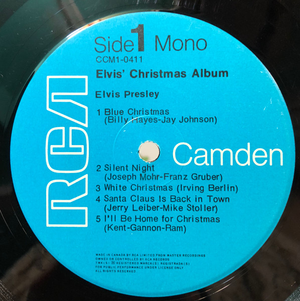 Elvis Presley - Elvis' Christmas Album | RCA Camden (CCM1-0411) - 3 Elvis Presley - Elvis' Christmas Album | RCA Camden (CCM1-0411) - 3