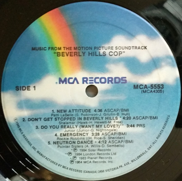 Various - Music From The Motion Picture Soundtrack - Beverly Hills Cop | MCA Records (MCA-5553) - 2