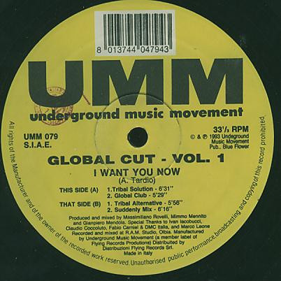 Global Cut - Vol. 1 (I Want You Now) | UMM (UMM 079) - main Global Cut - Vol. 1 (I Want You Now) | UMM (UMM 079) - main