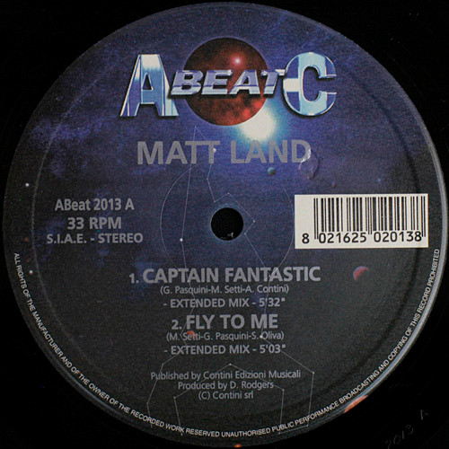 Matt Land - Captain Fantastic / Fly To Me / Fever The Night / A Chance To Love You | A.Beat-C. (ABeat 2013) - 3
