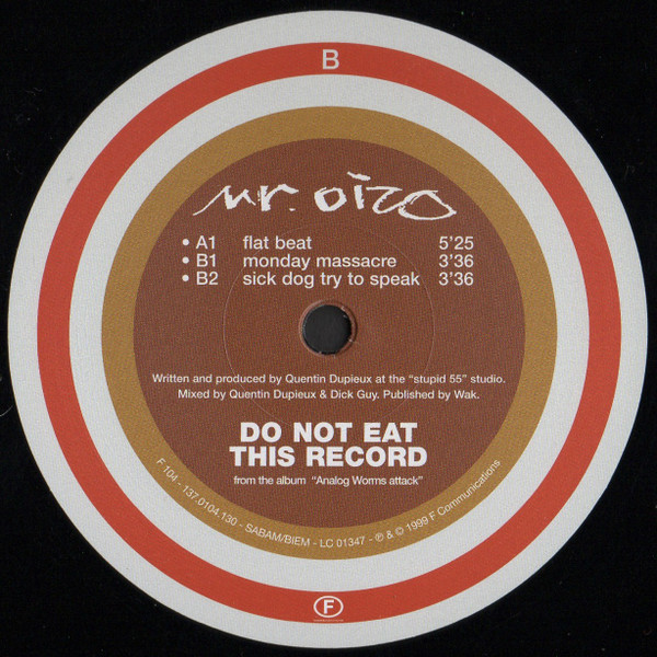 Mr. Oizo - Flat Beat | F Communications (F 104) - 4