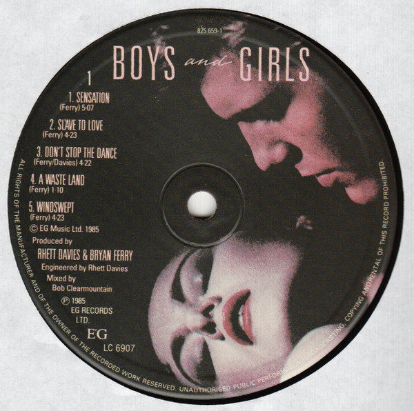 Bryan Ferry - Boys And Girls | EG (825 659-1) - 3 Bryan Ferry - Boys And Girls | EG (825 659-1) - 3