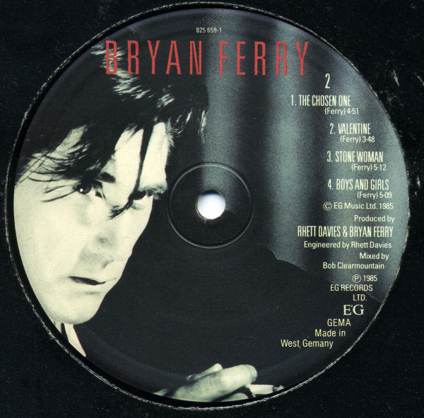 Bryan Ferry - Boys And Girls | EG (825 659-1) - 4 Bryan Ferry - Boys And Girls | EG (825 659-1) - 4