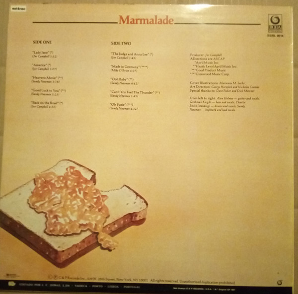The Marmalade - Marmalade | Roda Internacional (SSRL 9514) - 2