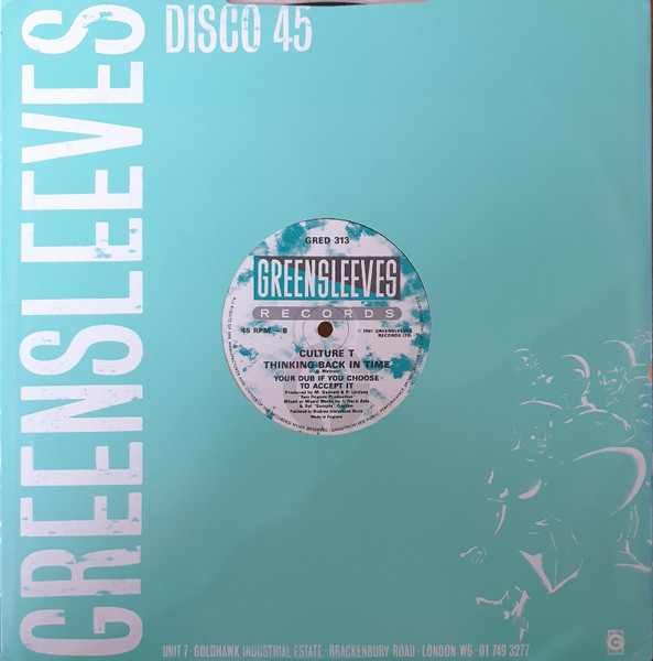 Culture T / Daddy Lilly - Killer Sound / Come Hot | Greensleeves Records (GRED 313) - 4 Culture T / Daddy Lilly - Killer Sound / Come Hot | Greensleeves Records (GRED 313) - 4