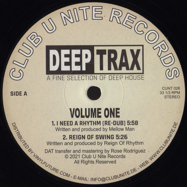 Various - Deep Trax Volume One | Club U Nite Records (CUNT 026)
