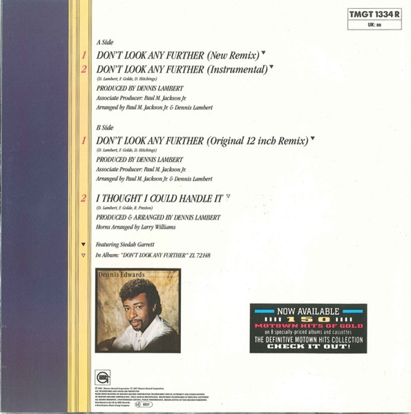 Dennis Edwards - Don't Look Any Further (Extended Versions) | Gordy (TMGT 1334 R) - 2 Dennis Edwards - Don't Look Any Further (Extended Versions) | Gordy (TMGT 1334 R) - 2