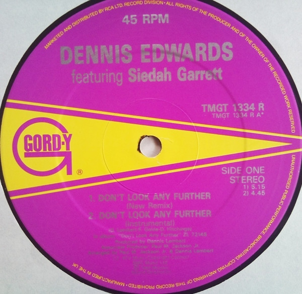 Dennis Edwards - Don't Look Any Further (Extended Versions) | Gordy (TMGT 1334 R) - 3 Dennis Edwards - Don't Look Any Further (Extended Versions) | Gordy (TMGT 1334 R) - 3