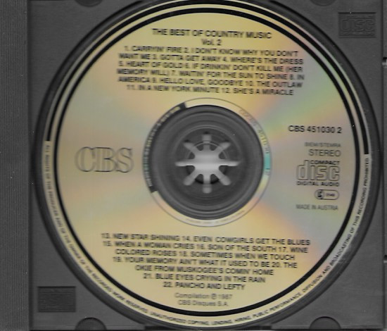 Various - The Best Of Country Music Vol. 2 | CBS (451030 2) - 3
