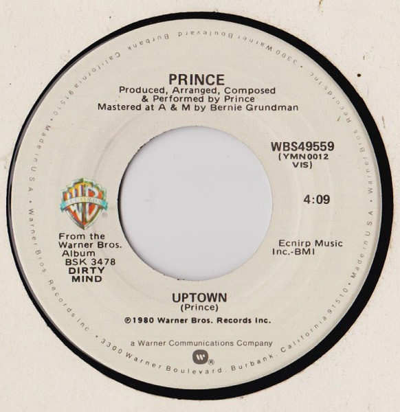 Prince - Uptown | Warner Bros. Records (WBS 49559) - 3