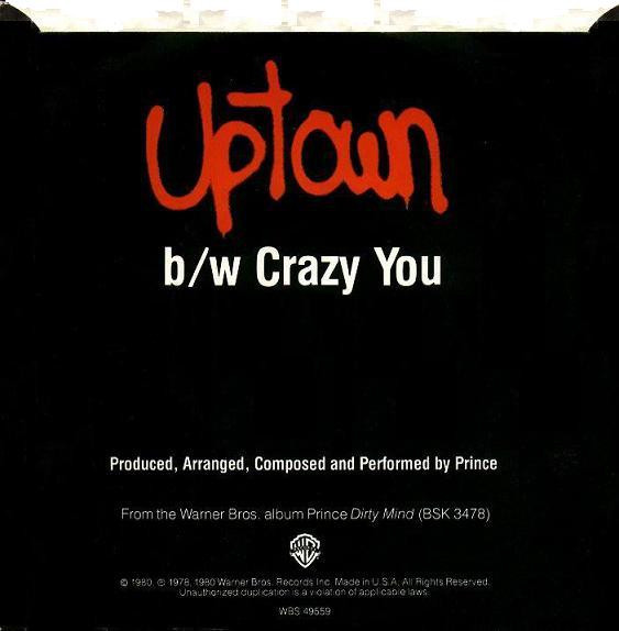 Prince - Uptown | Warner Bros. Records (WBS 49559) - 2