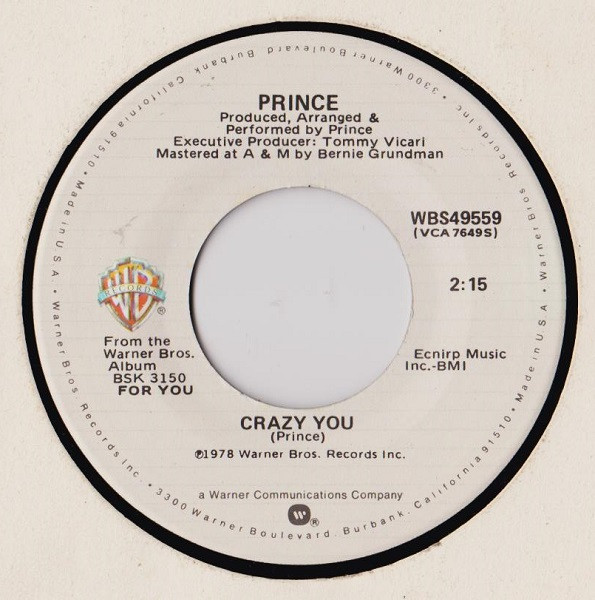 Prince - Uptown | Warner Bros. Records (WBS 49559) - 4
