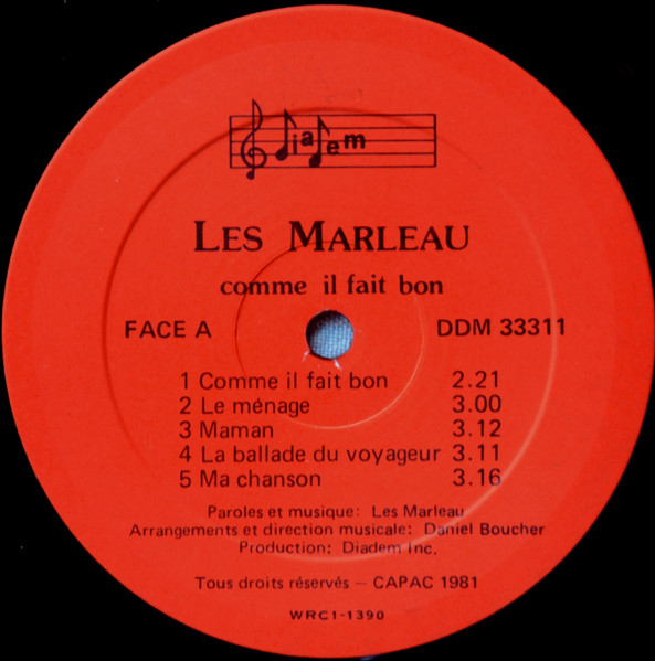 Les Soeurs Marleau - Comme Il Fait Bon | Diadem (DM 33311) - 3 Les Soeurs Marleau - Comme Il Fait Bon | Diadem (DM 33311) - 3