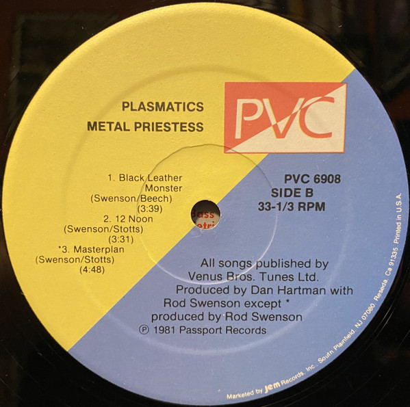 Plasmatics - Metal Priestess | PVC Records (PVC 6908) - 4 Plasmatics - Metal Priestess | PVC Records (PVC 6908) - 4