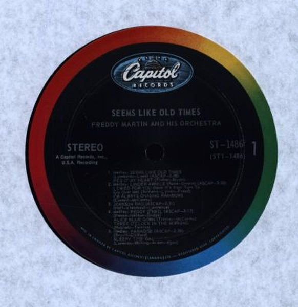 Freddy Martin - Seems Like Old Times | Capitol Records (ST 1486) - 3 Freddy Martin - Seems Like Old Times | Capitol Records (ST 1486) - 3