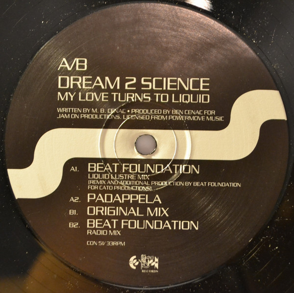 Dream 2 Science - My Love Turns To Liquid | Confusion Records (CON 51) - 2