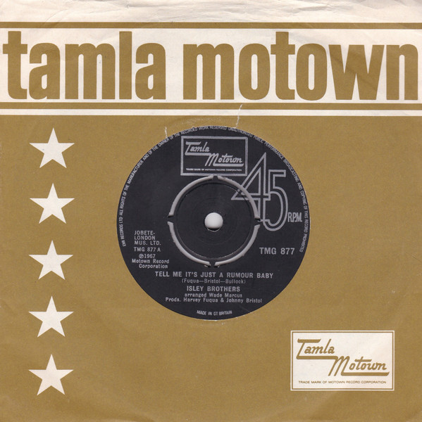 The Isley Brothers - Tell Me It's Just A Rumour Baby | Tamla Motown (TMG 877) - 3 The Isley Brothers - Tell Me It's Just A Rumour Baby | Tamla Motown (TMG 877) - 3