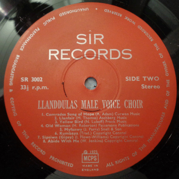The Llanddulas Choir - Llanddulas Male Voice Choir | Sîr Records (SR 3002) - 4