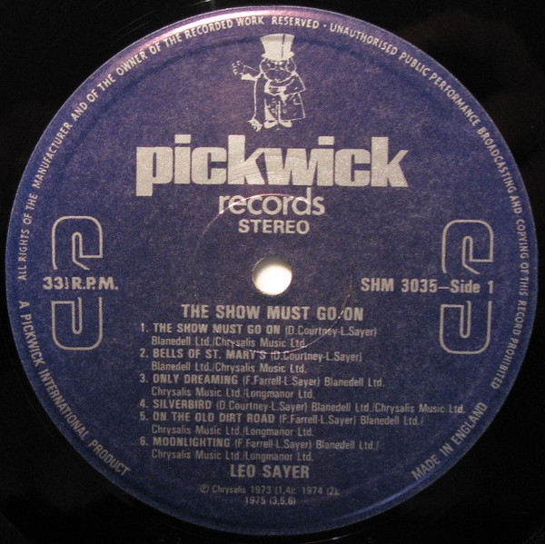Leo Sayer - The Show Must Go On | Pickwick Records (SHM 3035) - 2 Leo Sayer - The Show Must Go On | Pickwick Records (SHM 3035) - 2