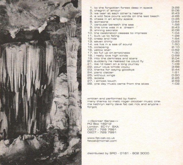 Foehn - Hidden Cinema Soundtrack | FatCat Records (FAT-SP01) - 2 Foehn - Hidden Cinema Soundtrack | FatCat Records (FAT-SP01) - 2