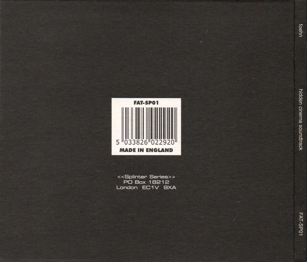 Foehn - Hidden Cinema Soundtrack | FatCat Records (FAT-SP01) - 4 Foehn - Hidden Cinema Soundtrack | FatCat Records (FAT-SP01) - 4