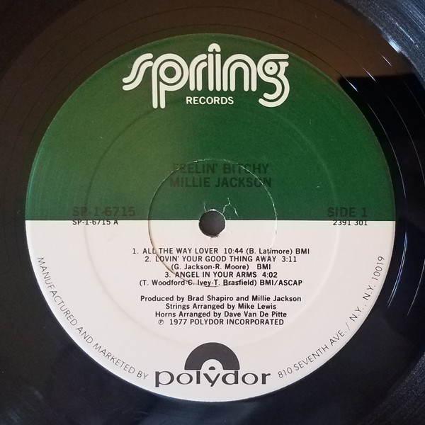 Millie Jackson - Feelin' Bitchy | Spring Records (SP-1-6715) - 3 Millie Jackson - Feelin' Bitchy | Spring Records (SP-1-6715) - 3