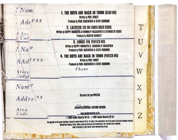 Happy Mondays - The Boys Are Back In Town | London Records (3984 27782 2) - 2