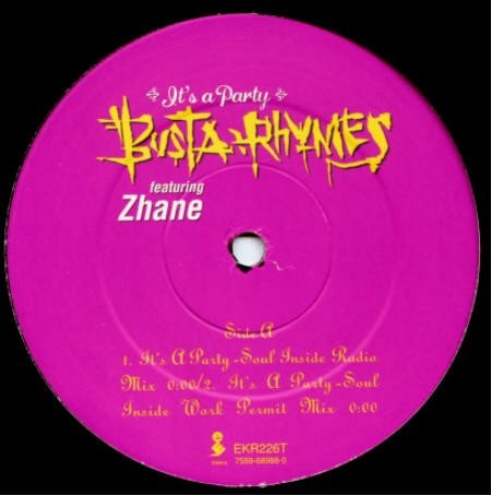 Busta Rhymes Featuring Zhané - It's A Party | Elektra (EKR226T) - 3 Busta Rhymes Featuring Zhané - It's A Party | Elektra (EKR226T) - 3