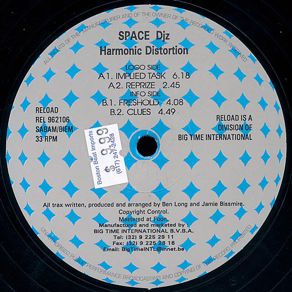 Space DJz - Harmonic Distortion | Re-load Records (REL 962106)