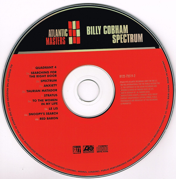 Billy Cobham - Spectrum | Atlantic (8122-73519-2) - 3