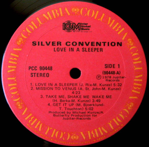 Silver Convention - Love In A Sleeper [Vinyl] | Columbia (PCC 90448) - 2