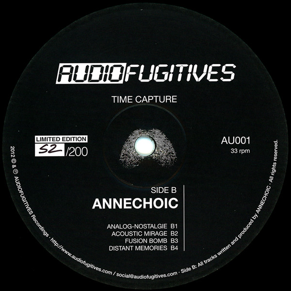 Schizolectric / Annechoic - Time Capture | Audiofugitives (AU001) - 2