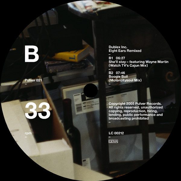 Dublex Inc. - Eight Ears Remixed | Pulver Records (PULVER 021) - 4 Dublex Inc. - Eight Ears Remixed | Pulver Records (PULVER 021) - 4