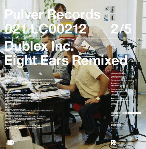 Dublex Inc. - Eight Ears Remixed | Pulver Records (PULVER 021) - 2 Dublex Inc. - Eight Ears Remixed | Pulver Records (PULVER 021) - 2