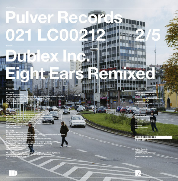 Dublex Inc. - Eight Ears Remixed | Pulver Records (PULVER 021) - main Dublex Inc. - Eight Ears Remixed | Pulver Records (PULVER 021) - main