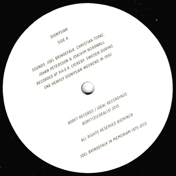 Dionysian - Dionysian | Börft Records (Börft131) - 3