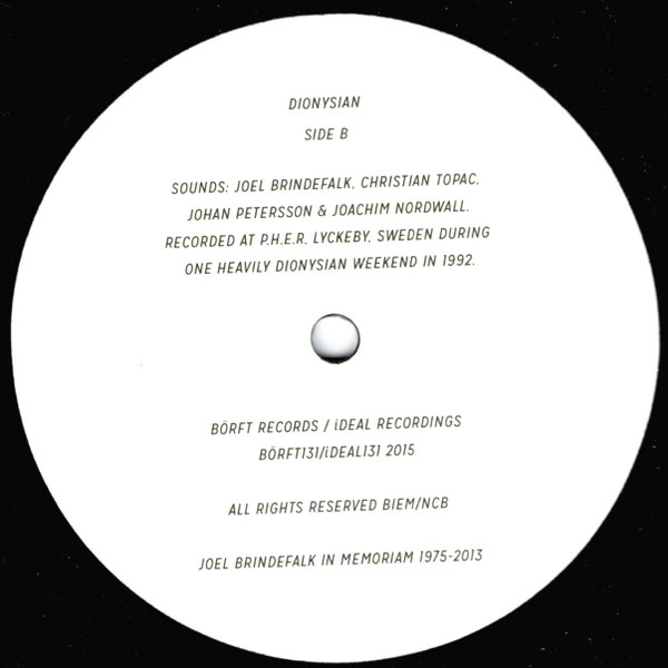 Dionysian - Dionysian | Börft Records (Börft131) - 4