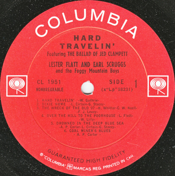 Flatt & Scruggs And The Foggy Mountain Boys - Hard Travelin' | Columbia (CL 1951) - 2