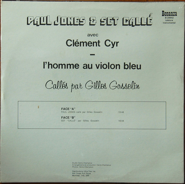 Clément Cyr - Paul Jones & Set Callé | Bonanza (B-29642) - 2