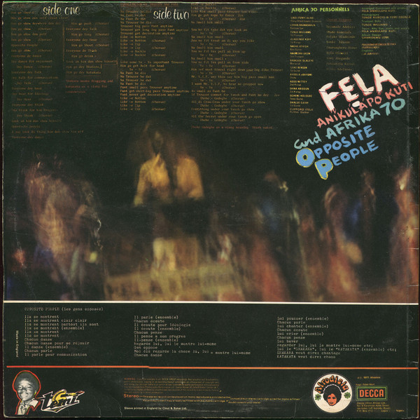 Fela Kuti And Africa 70 - Opposite People | Afrodisia (DWAPS 2026) - 2
