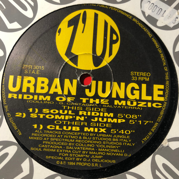 Urban Jungle - Ridim Of The Muzic | 'Z'UP (ZPR 3015)